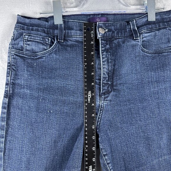 NYDJ Slim Boot Cut Jeans Lift Tuck Technology Mid Rise Women's Blue Size 14 - Picture 7 of 10